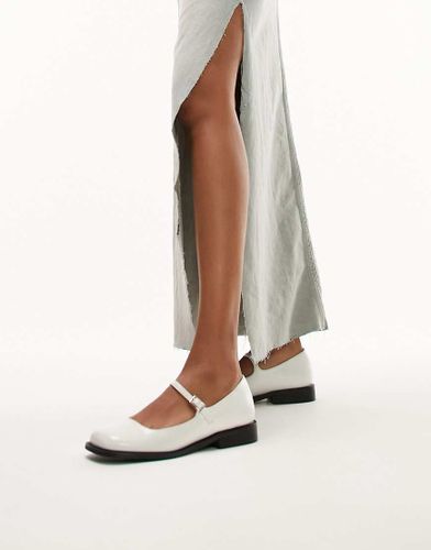 Anna - Scarpe Mary Jane bianche con punta squadrata - Topshop - Modalova