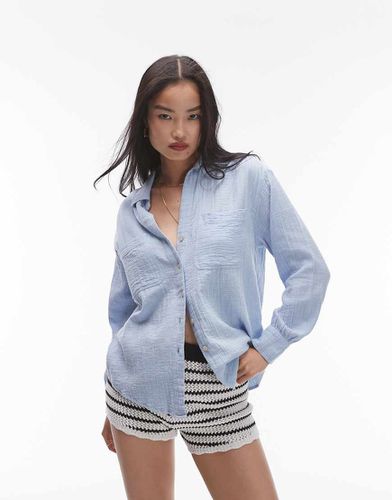 Camicia casual in chambray di cotone - Topshop - Modalova