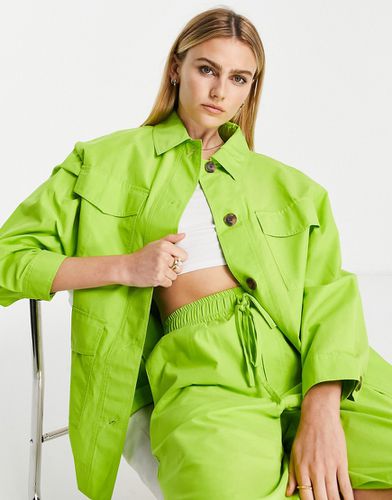 Topshop - Camicia giacca verde fluo - Topshop - Modalova