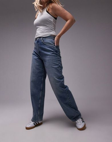 Jeans ampi a vita alta lavaggio medio estremo - Topshop Hourglass - Modalova