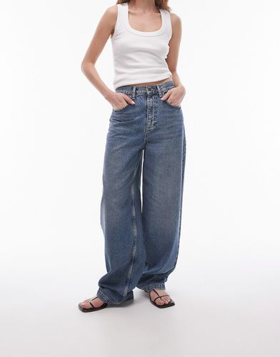 Jeans ampi a vita alta lavaggio autentico - Topshop - Modalova