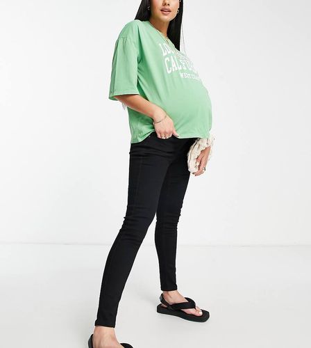 Jamie - Jeans neri con fascia per il pancione - Topshop Maternity - Modalova