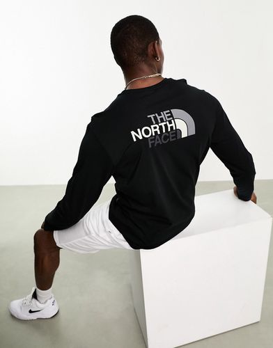 East - Maglietta a maniche lunghe nera con stampa sul retro - The North Face - Modalova