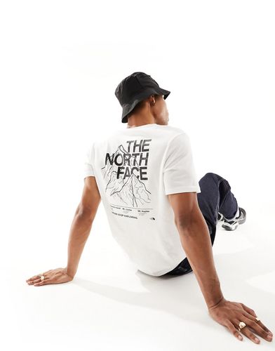 Mountain Outline - T-shirt bianca con stampa sul retro - The North Face - Modalova