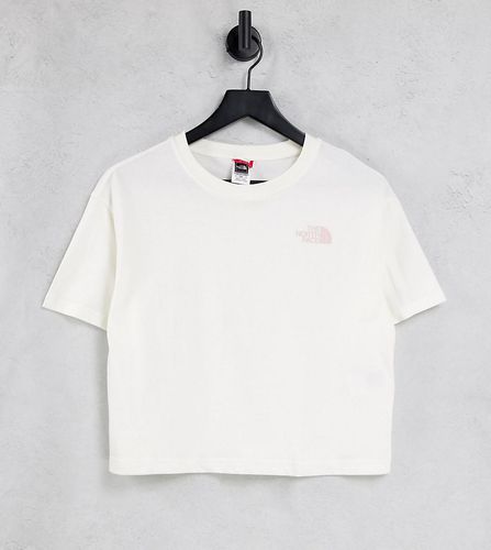 Simple Dome - T-shirt corta bianca e rosa - In esclusiva per ASOS - The North Face - Modalova