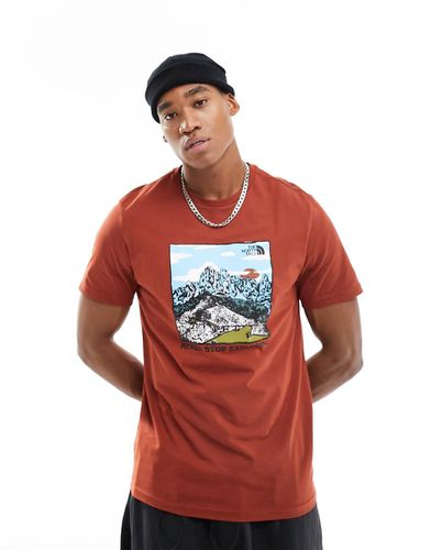 T-shirt con grafica sul petto - The North Face - Modalova