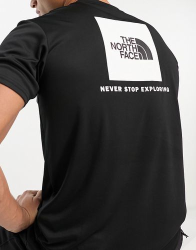 Training Reaxion Redbox - T-shirt nera con stampa sul retro - The North Face - Modalova