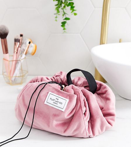 The Flat Lay Co. - Trousse con coulisse - Rosa di velluto - Flat Lay Company - Modalova