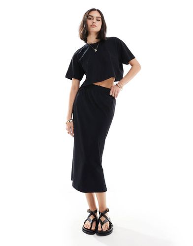 Crop top e gonna midi in jersey - Threadbare - Modalova