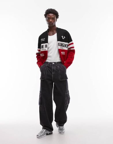 Big T - Jean cargo baggy - délavé - True Religion - Modalova