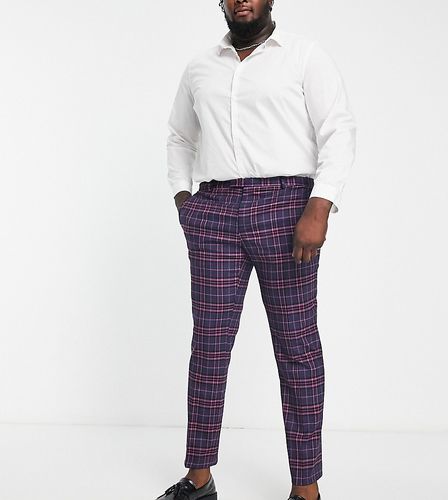 Plus - Ladd - Pantaloni da abito e rosa a quadri scozzesi - Twisted Tailor - Modalova