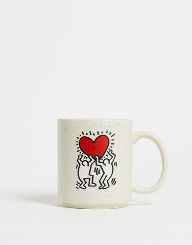 X Keith Haring - Tazza bianca con cuore - TYPO - Modalova