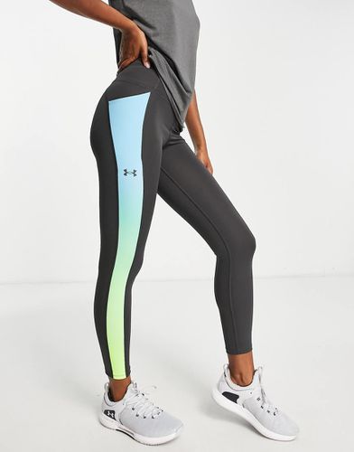 Speed Pocket - Leggings neri con fascia laterale sfumata - Under Armour - Modalova