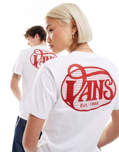 T-shirt bianca con scritta ovale sul retro - Vans - Modalova