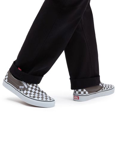 Classic - Sneakers senza lacci grigie e bianche a scacchi - Vans - Modalova