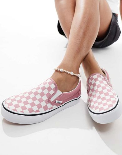 Classic - Sneakers senza lacci e bianche a scacchi - Vans - Modalova