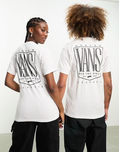 Original Tall - T-shirt bianca con stampa scritta sul retro - Vans - Modalova