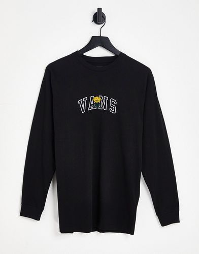 Poppy Champs - T-shirt a maniche lunghe nera - Vans - Modalova