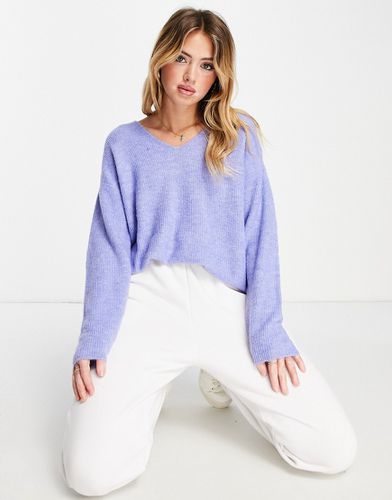 Maglione leggero lilla con scollo a V - Vero Moda - Modalova