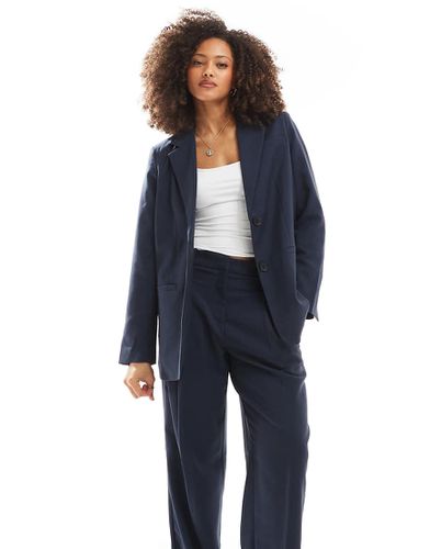 Blazer sartoriale con motivo a spina di pesce in coordinato - Vero Moda - Modalova