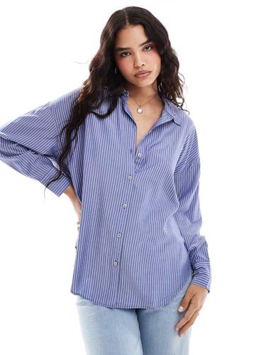 Camicia oversize a righe e bianca - Vero Moda - Modalova