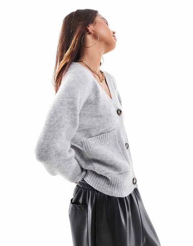 Cardigan squadrato con tasche in maglia chiaro - Vero Moda - Modalova