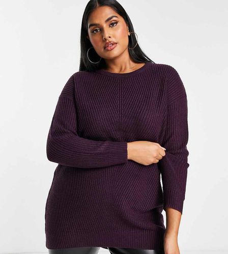 Maglione girocollo bordeaux - Yours - Modalova