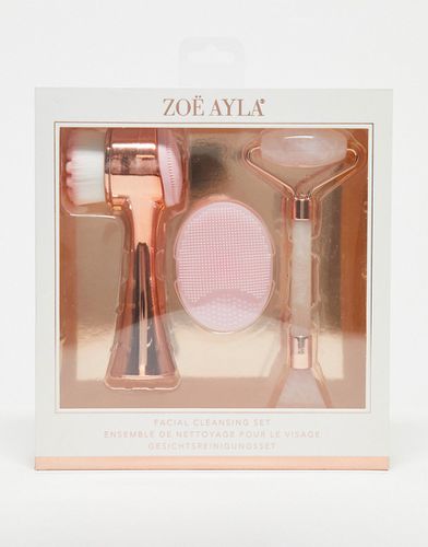 Strumento e spazzola per la pulizia del viso e rullo massaggiante - Zoe Ayla - Modalova