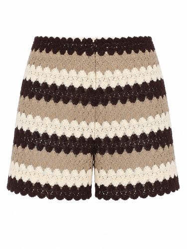 Shorts in cotone crochet - mc2 saint barth - Modalova