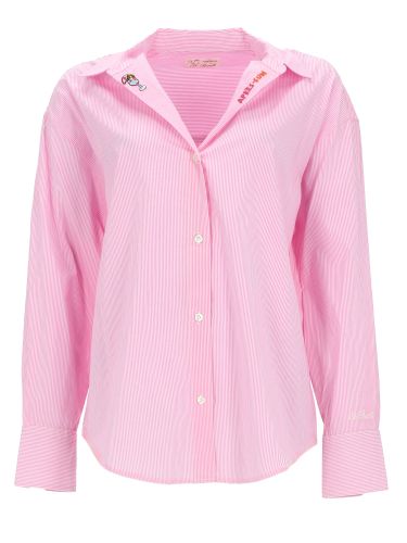Camicia a righe con ricamo - mc2 saint barth - Modalova