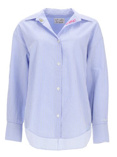 Camicia a righe con ricamo - mc2 saint barth - Modalova