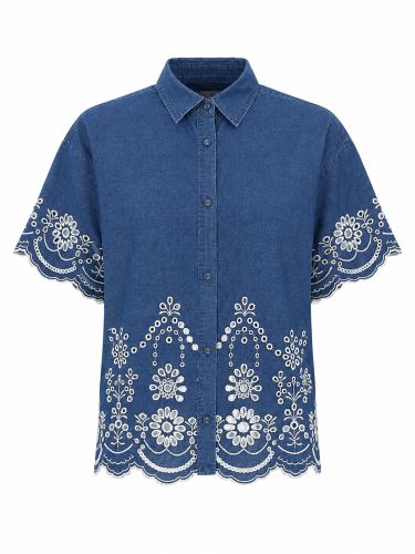 Camicia "clementine" in chambray - mc2 saint barth - Modalova