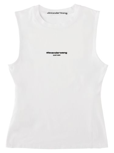 Tank top in cotone stretch - alexander wang - Modalova