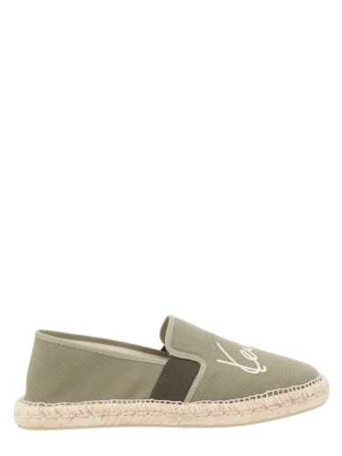Kenzo espadrilla con logo ricamato - kenzo - Modalova