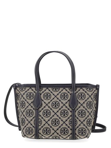 Borsa shopping "perry t monogram" mini - tory burch - Modalova