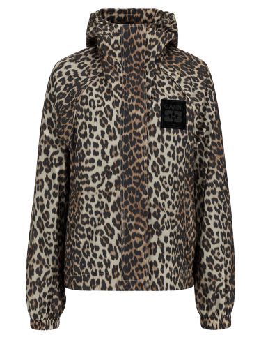 Ganni giacca con stampa leopardata - ganni - Modalova