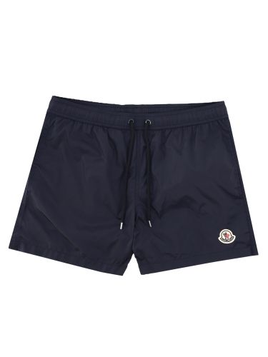 Costume da bagno con patch logo - moncler - Modalova