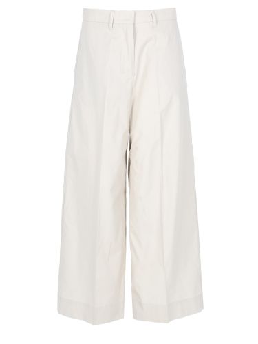 Pantalone in popeline di cotone - s max mara - Modalova