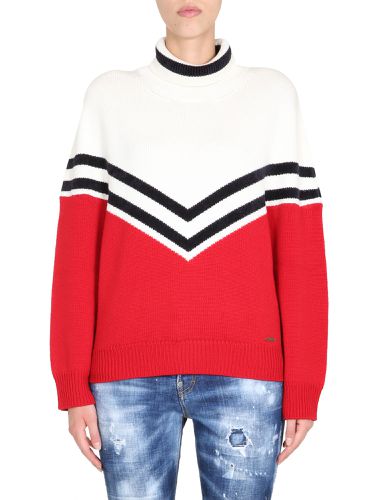 Dsquared tall neck sweater - dsquared - Modalova