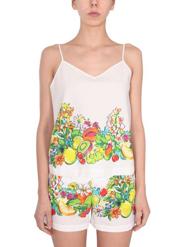 Flower and fruit print top - boutique moschino - Modalova