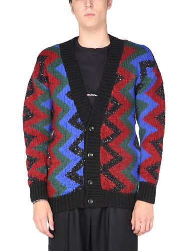 Saint laurent jacquard cardigan - saint laurent - Modalova