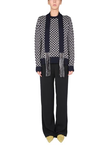 Jil sander jacquard sweater - jil sander - Modalova