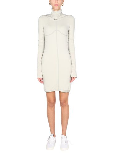 Off-white high neck dress - off-white - Modalova