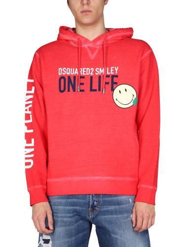 One life one planet smiley" sweatshirt - dsquared - Modalova