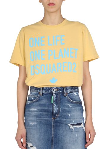 One life one planet" t-shirt - dsquared - Modalova