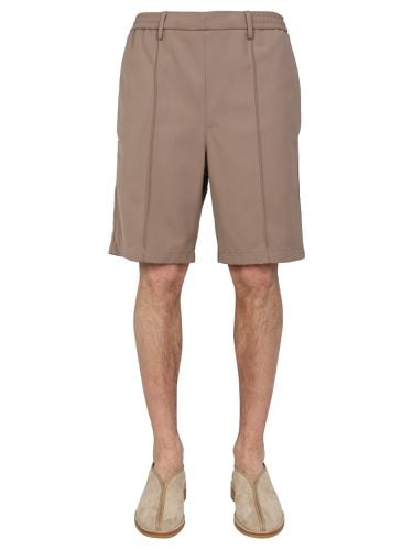 Ami paris wool blend bermuda shorts - ami paris - Modalova