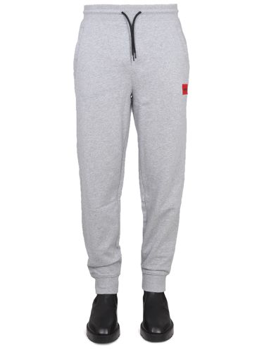 Jogger pants with logo embroidery - hugo - Modalova