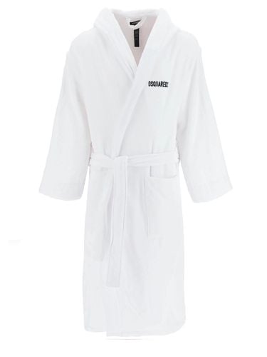 Dsquared bathrobe with logo - dsquared - Modalova