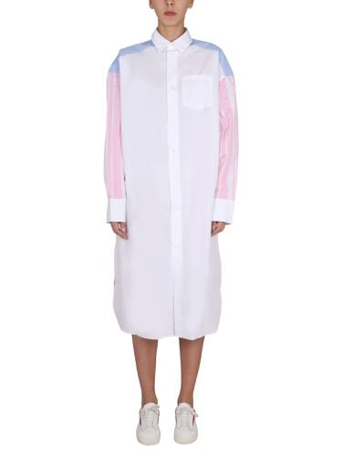 Colorblock shirt dress - maison kitsuné - Modalova