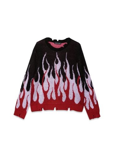 Sweater with double flames - vision of super - Modalova